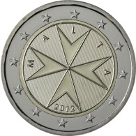 Malta 2 Euro 2012 bfr. Malteser Kreuz