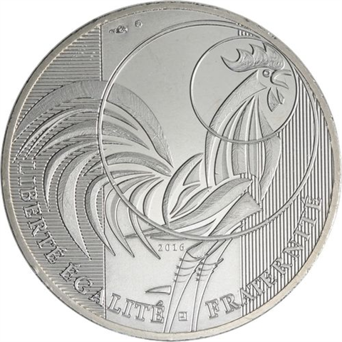 Frankreich-10 Euro-2016-AGstgl-Gallischer Hahn-RS