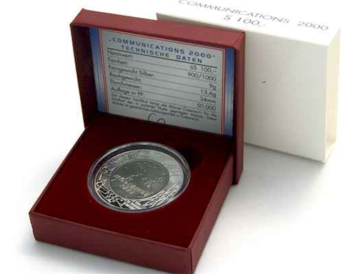 Österreich 100 Schilling 2000 PP Communikation I