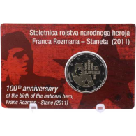 Slowenien-2 Euro-2011-PP-Franc Rozman-Coincard-RS