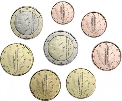 Niederlande 1 cent bis 2 Euro Jahrgang 2014  bfr.