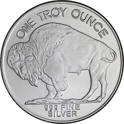 USA-1oz-AGstgl-Büffel Indianer-RS