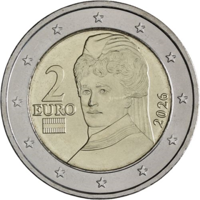 Österreich-2 Euro-2026-bfr-Kursmünze-RS