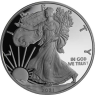 USA-1 Dollar-2021-AGpp-Silver Eagle altes Designe-RS