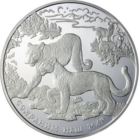 Russland-100Rubel-2011-1KgSilber-Leopard-RS