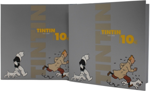 Belgien-10 Euro-2004-AGpp-Tintin Tim und Struppi-Folder I