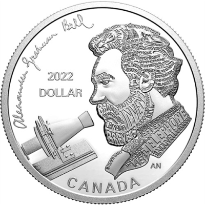 Kanada-1Dollar-2022-AgPP--AlexanderGrahamBell-RS