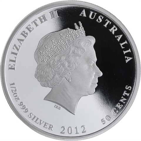 Australien-50 Cent-2012-AGpp-Lunar II Drache-RS