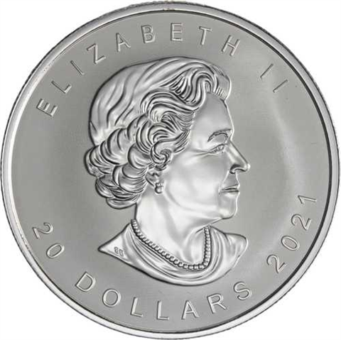Kanada-20 Dollar-2021-AG-MapleLeaf-Super Incuse-RS