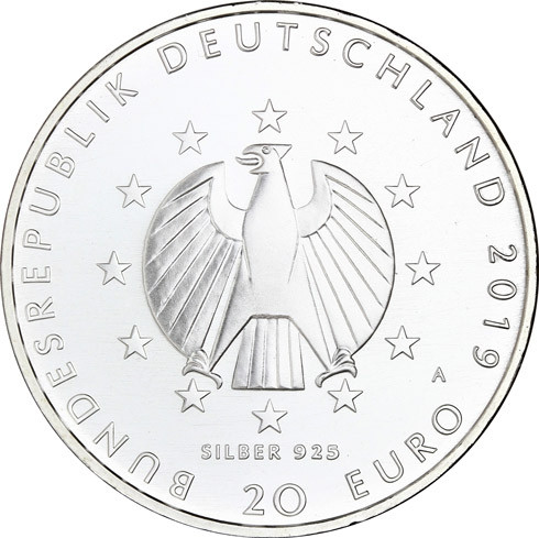 20 Euro Silber 2019 Farbveredelung Weimarer Reichsverfassung Gedenkmünzen Deutschland 