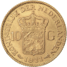 Niederlande-10-Gulden-1911--1917-Königin-Wilhelmina-mit-Diadem-II