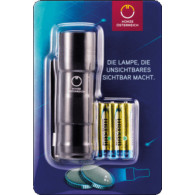UV-Taschenlampe für 3-Euro-Münzen "Leuchtende Meereswelten"