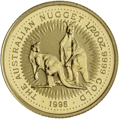 Australien-5 Dollar-1998-AUstgl-Känguru-RS