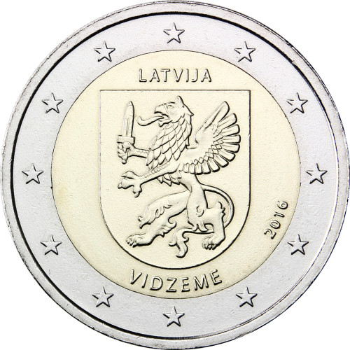 2017 2 Euro Sondermünze Vidzeme aus Lettland