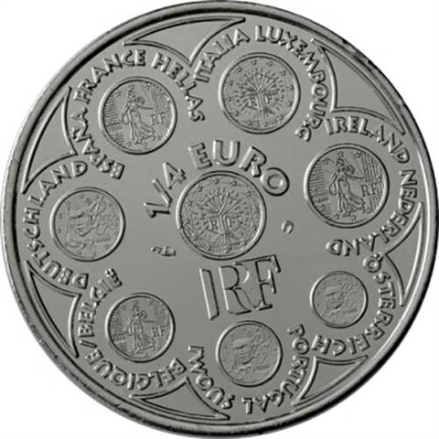 Frankreich-0,25Euro-2002-stgl-Europa-RS