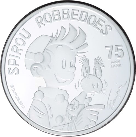 Belgien-5 Euro-2013-AGstgl-Spirou-Robbedoes-Folder I