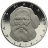 Deutschland 5 DM 1983 PP Karl Marx in Münzkapsel