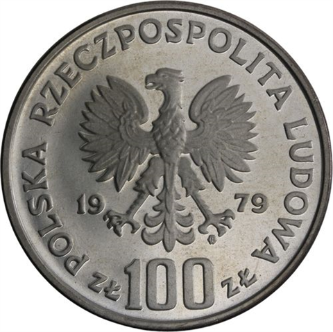 Polen-100 Zlotych-1979-AGpp-PROBE-Nordluchs-RS