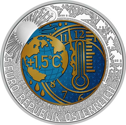 Österreich-25Euro-2023-Niob-Erderwährmung-RS