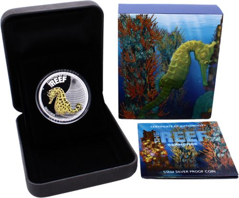 Australien-50 Cent-2010-AGpp-Seahorse-Farbe-RS