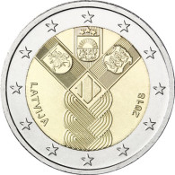 2 Euro Sondermünze Unabhängigkeit Lettlands baltische Gemeinschaftsausgabe