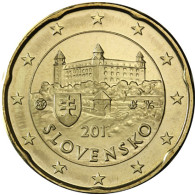 Slowakei 20 Cent 2014 bfr.  Burg von Bratislava - Kursmünze 