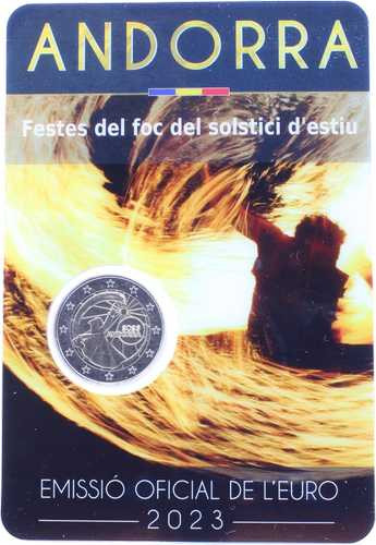 Andorra 2 Euro 2023 Feste der Sommersonnenwende