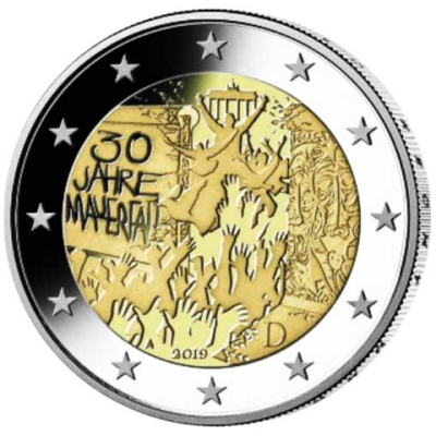 Deutschland-2-Euro-2019-Mauerfall-PP-RS