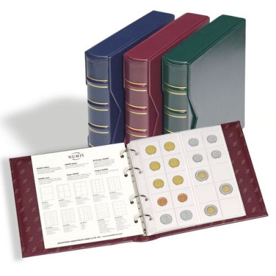 312262 - Numis-Album Classic inkl. Schutzkassette Rot - ohne Hüllen 