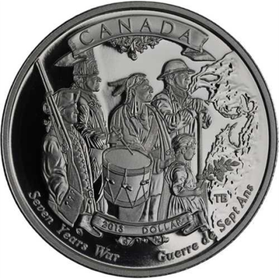 Kanada-1Dollar-2013-AGpp-Ende 7 Jähriger Krieg-RS