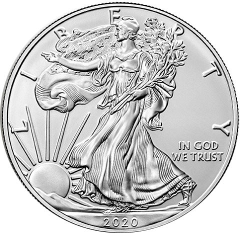  American Eagle Silber- und Goldmünzen