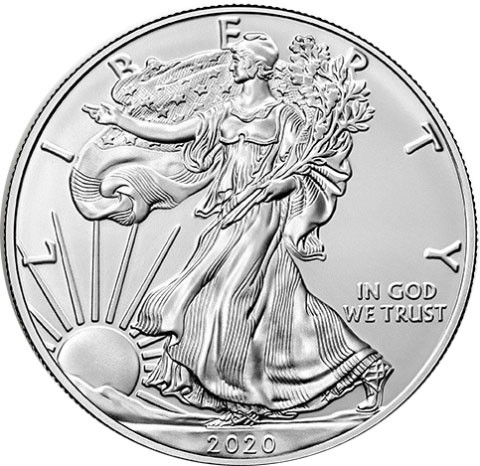 USA-1 Dollar-2020-AGstgl-Silver Eagle-RS