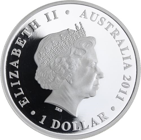 Australien-1 Dollar-2011-AGpp-100Jahre Royal Navy-RS