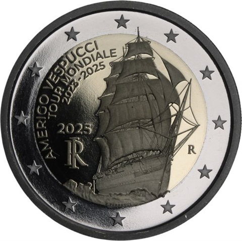 Italien-2 euro-2025-PP-Segelschiff-RS