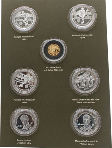 Deutschland-6xsilbermedaille-1xGold-Fussball Wunder von Bern-III