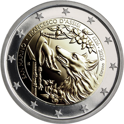 San-Marino-2-Euro-2026-PP-Franz-von-Assisi-Etui