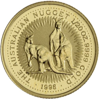 Australien-5 Dollar-1998-AUstgl-Känguru-RS