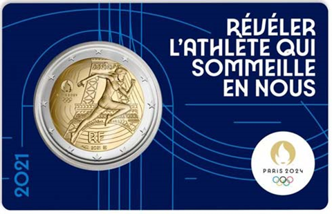 Frankreich-2-Euro-2021-bfr-Paris-2024-Olympische-Spiele-Nr-1-I