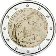 San-Marino-2-Euro-2021-caravaggio-Motiv