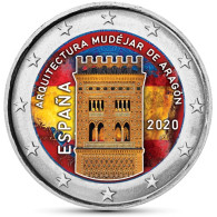 Spanien 2 Euro 2020 bfr. UNESCO Welterbeserie Mudéjar Architektur in Aragón (Teruel) in Farbe