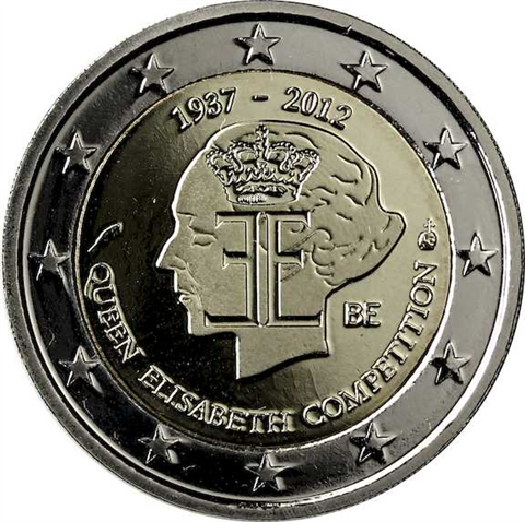 Belgien 2 Euro 2012 PP Queen Elisabeth Musikwettbewerb