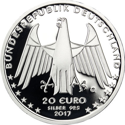20 Euro Sammlermuenzen  2017  Laufmaschine von Karl Drais 1817 