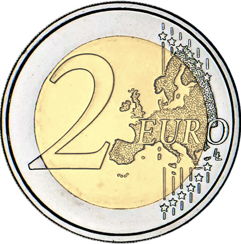 Monaco-2Euro-2025-FürstAlbert-NeuesMotiv-Thronjubiläum-RS