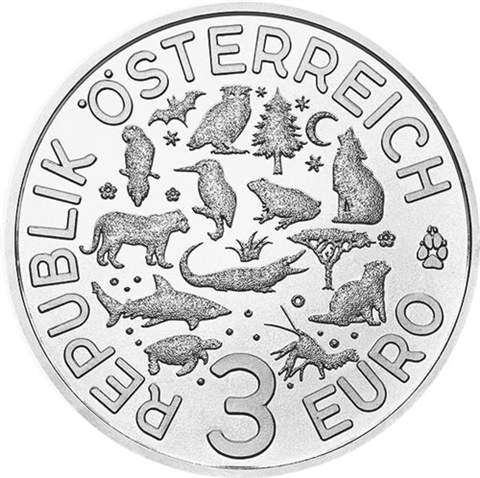 Österreich-3Euro-2019-Flusskrebs-RS