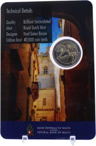 Malta-2 Euro-2025-Stgl-Mdina-Coincard II