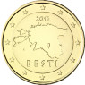 Estland 10 Euro- Cent  2016 bfr. Landkarte Kursmuenze 