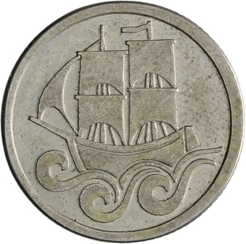 Danzig-0,5 Gulden-1927-AG-Kogge-VS