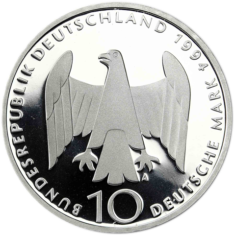 Deutschland 10 DM Silber 1994 PPn Wiederstandes I (1)