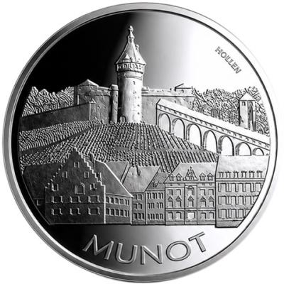 Schweiz-20-Franken-2007-Silber-PP-Munot-Schaffhausen-RS