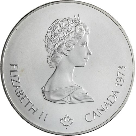 Kanada-14x10+14x5 Dollar-1973-1976-AGstgl-Olymp Montreal 76-Etui